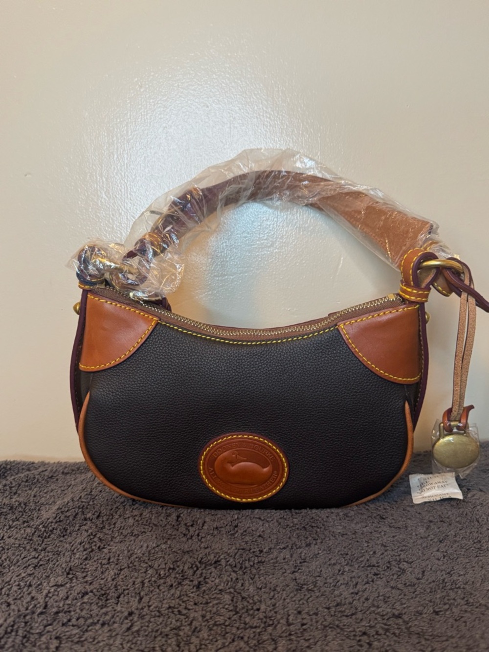 Dooney & Bourke All Weather Leather 3.0 Demi Shoulder Bag (Black)